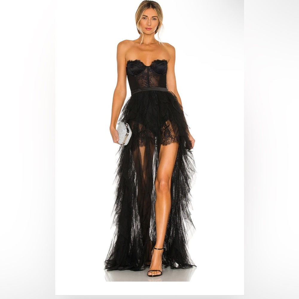 X REVOLVE Bustier Gown in Black